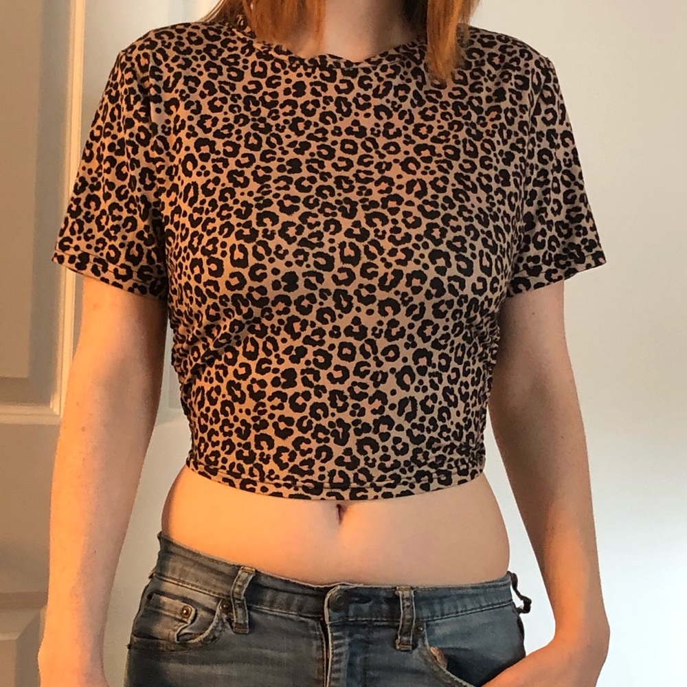 Cheetah Print Crop Top